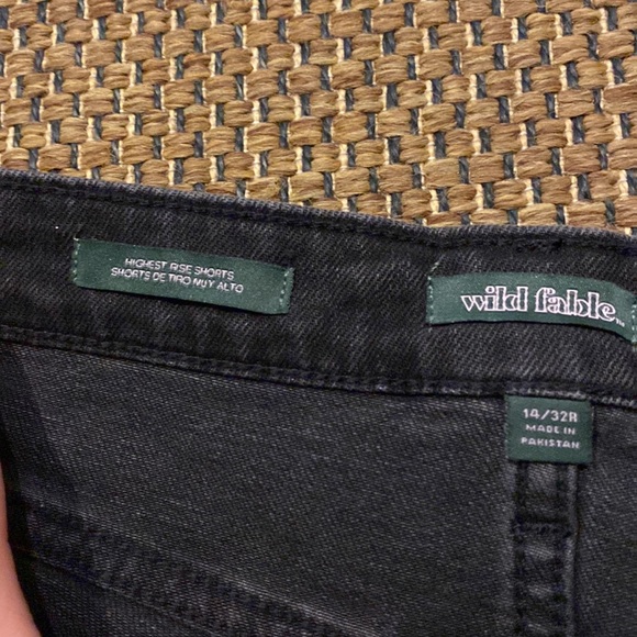 NWT! Wild fable Black highest rise shorts Sz 14/32r - Picture 4 of 4